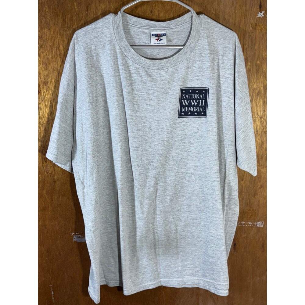 Vintage National WWII Memorial Fund Raiser Walmart Shirt Jerzees XXL‎